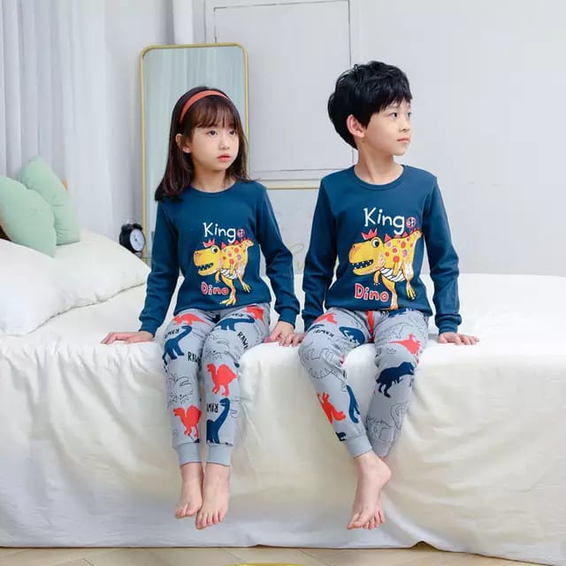 King Dino Kids Printed Night Wear