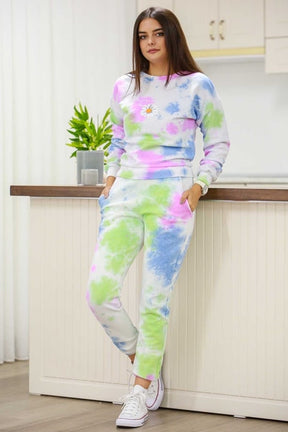 Tie & Dye Tracksuit sweatshirt & Trouser for winter