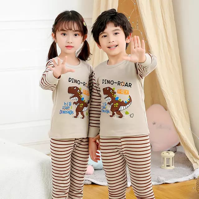 Dino Roar Printed Kids Night Suit